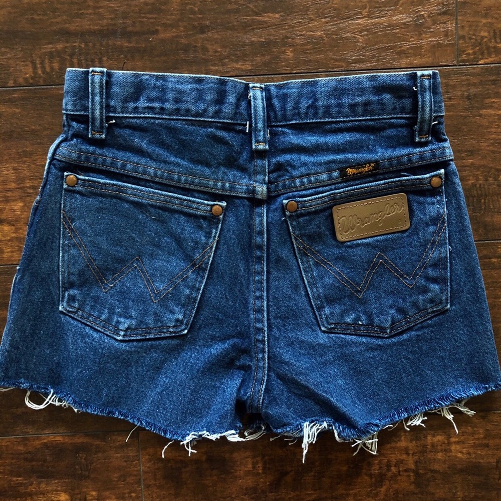 Vintage 70s wrangler jean cutoff shorts!